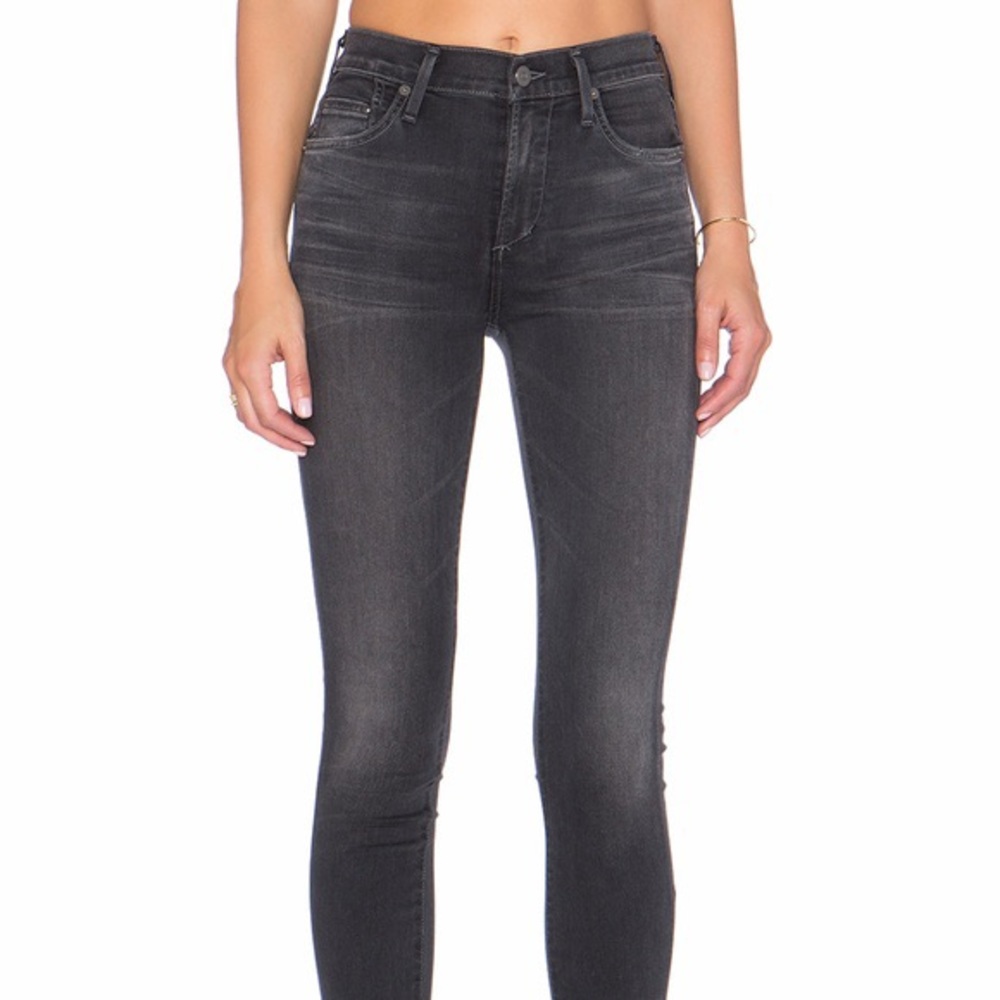 Citizens of Humanity Rocket Crop Dark Grey